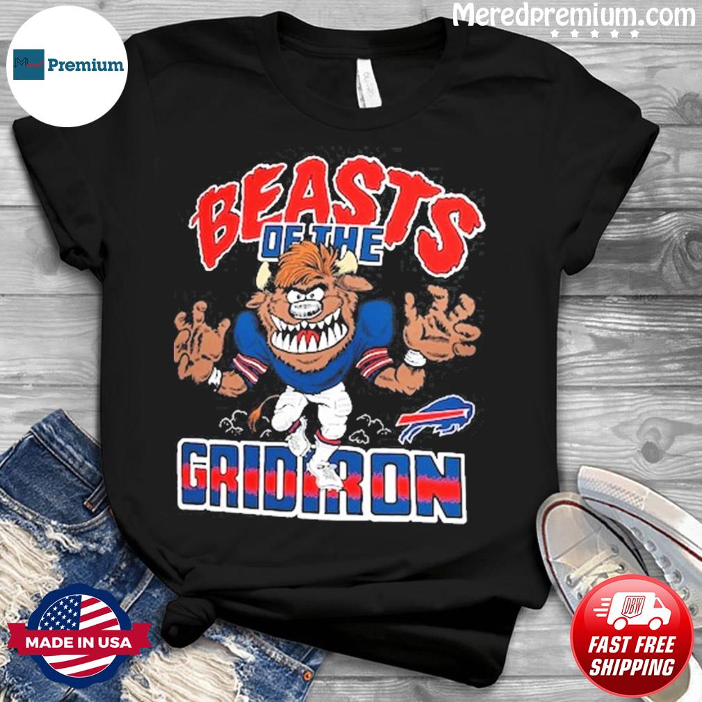 Buffalo Bills Beasts Of The Gridiron retro NFL cartoon shirt, hoodie,  sweatshirt, ladies tee and tank top