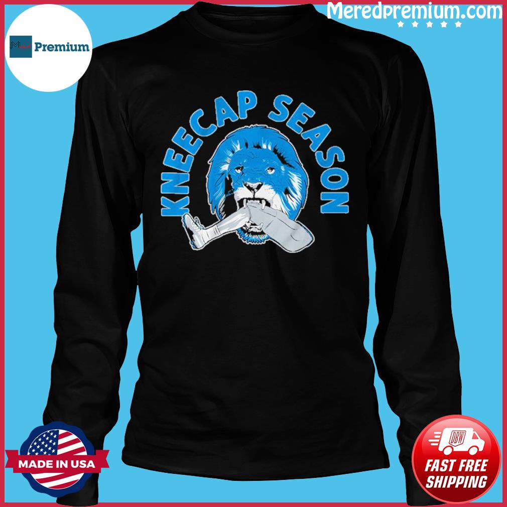 Detroit lions kneecap season shirt, hoodie, sweater, long sleeve and tank  top