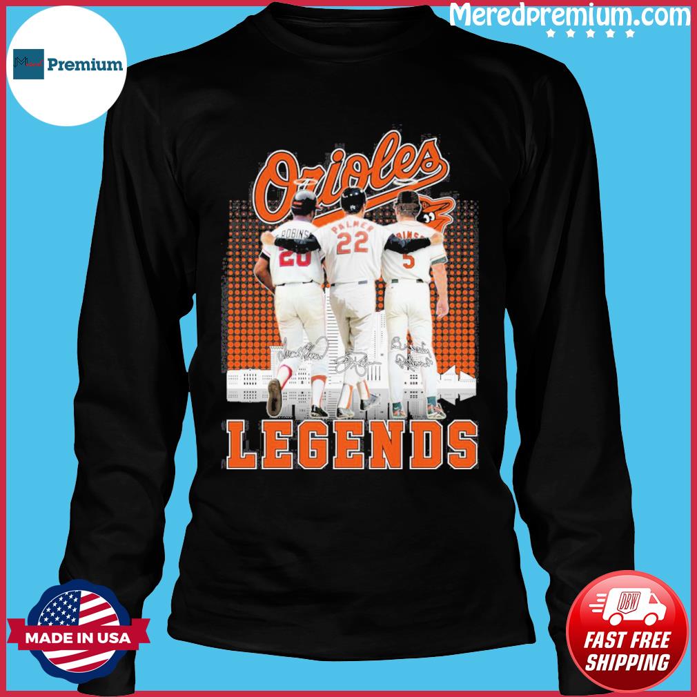 Legends Baltimore Orioles Palmer And Robinson Thank You For The Memories  Signatures T-shirt,Sweater, Hoodie, And Long Sleeved, Ladies, Tank Top