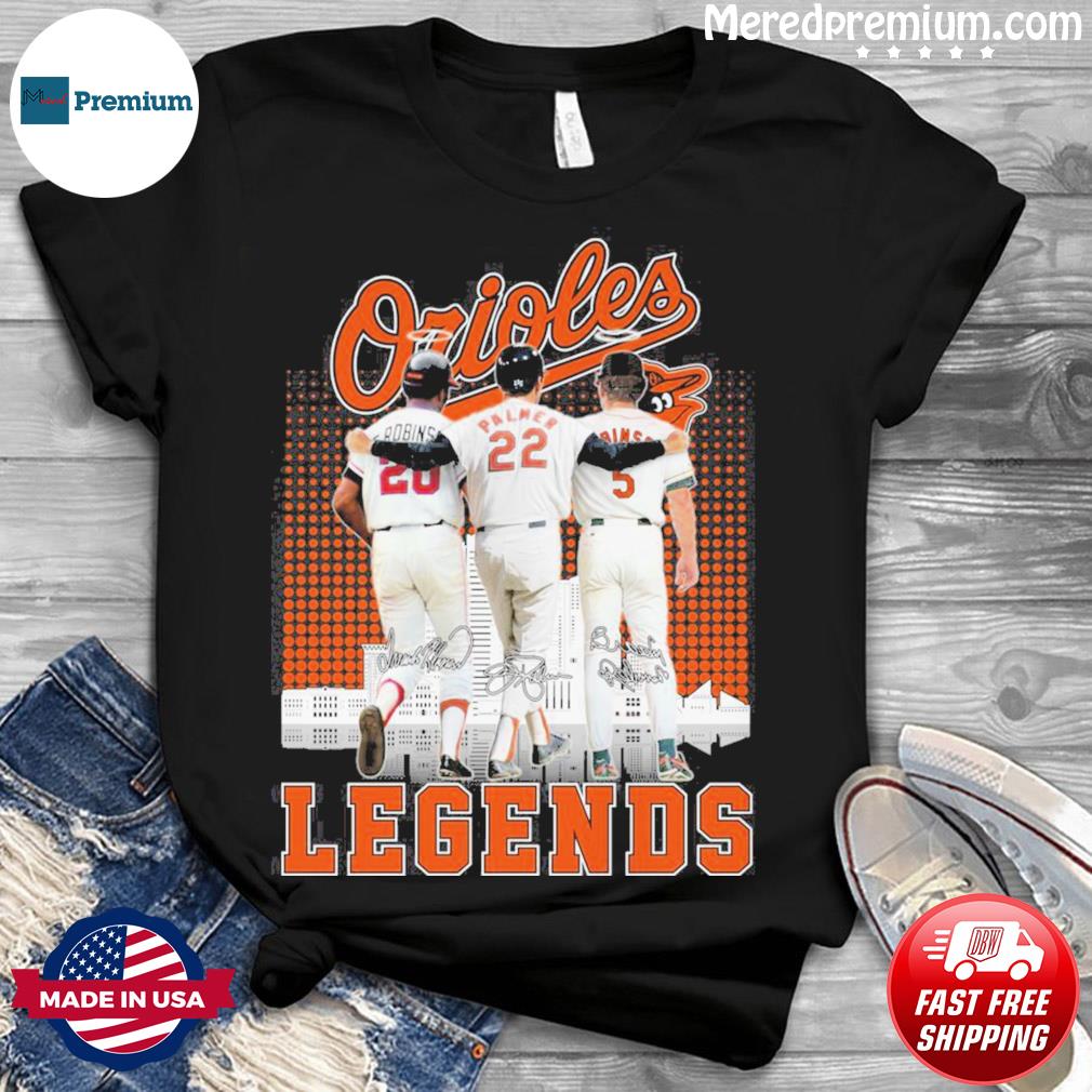 Baltimore Orioles Legends Jim Palmer and Brooks Robinson signature thank  you for the memories shirt, hoodie, sweater, long sleeve and tank top