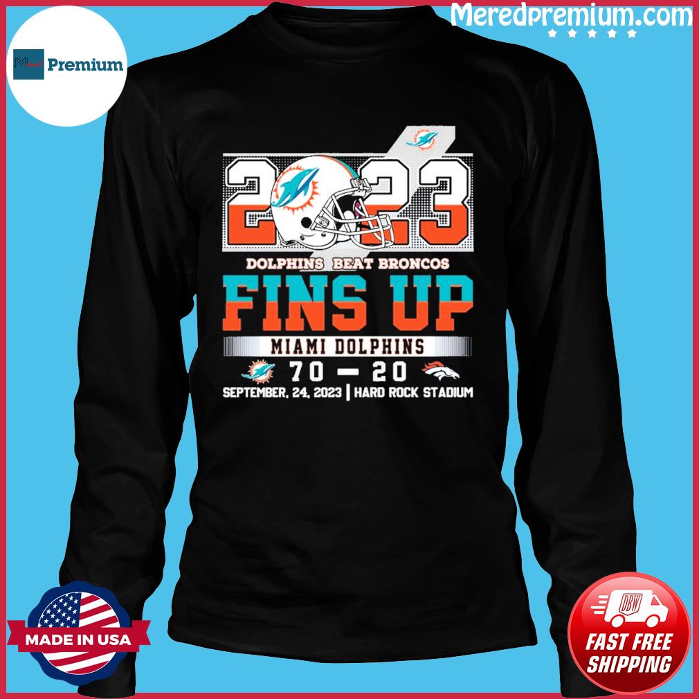 Miami Dolphins Fins Up Shirt - High-Quality Printed Brand