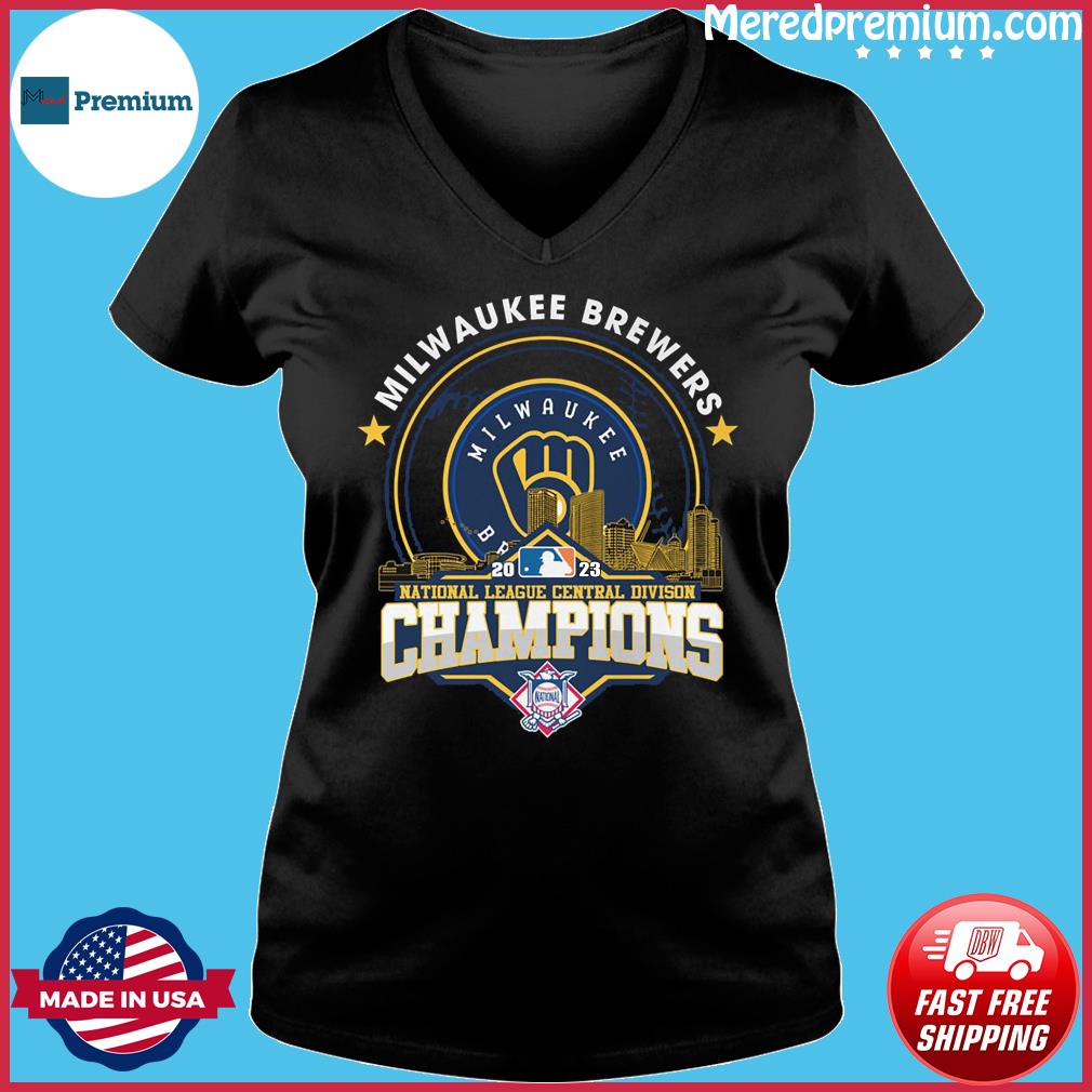 Milwaukee Brewers 2023 Nl Central Division Champions Skyline Shirt -  Peanutstee