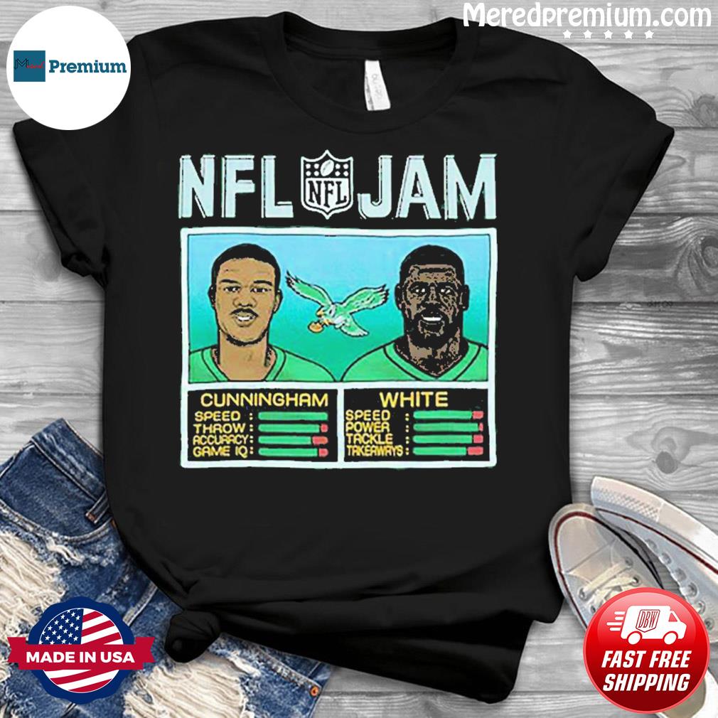 NFL Jam Eagles Cunningham And White