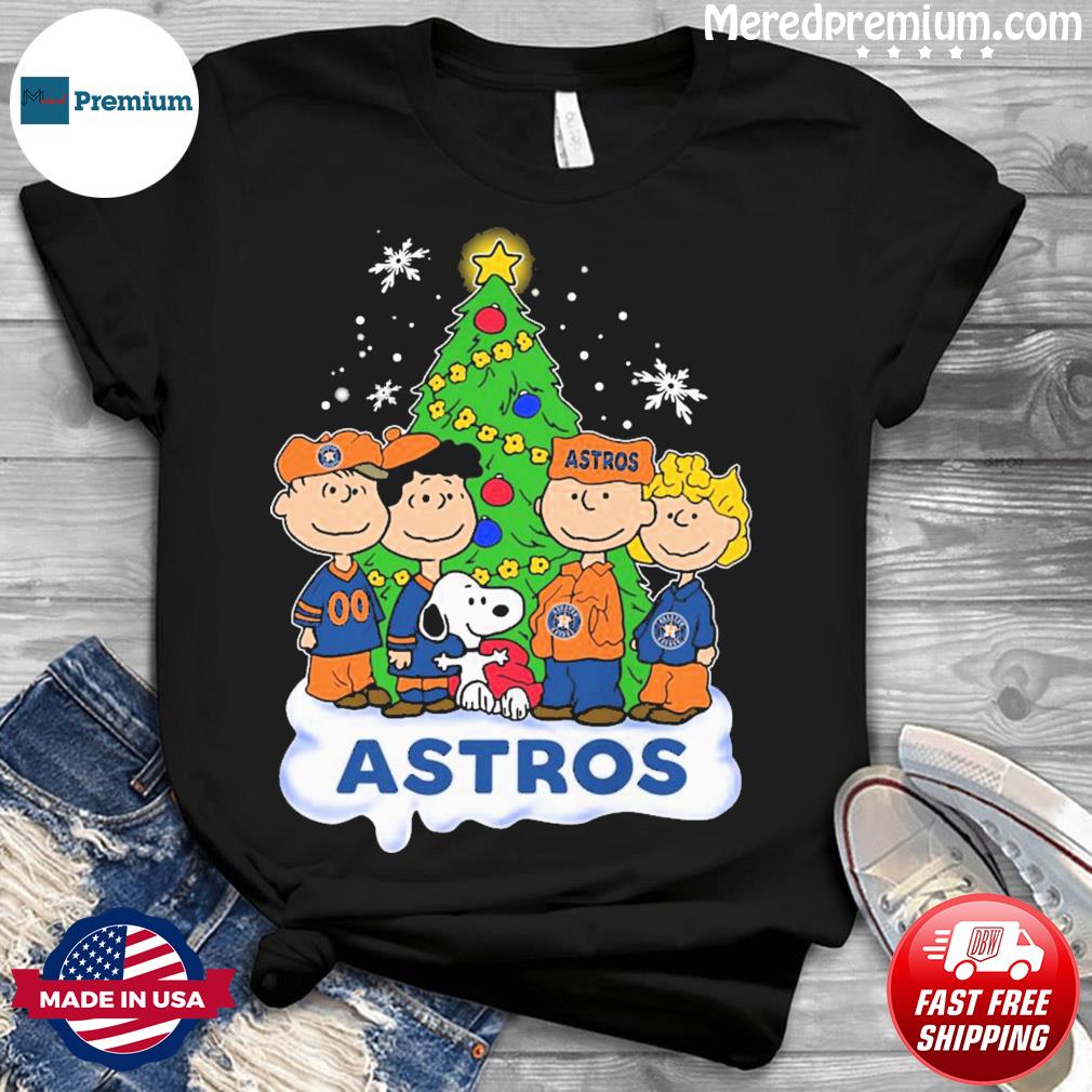 Peanuts Characters Loves Christmas And Houston Astros Shirt