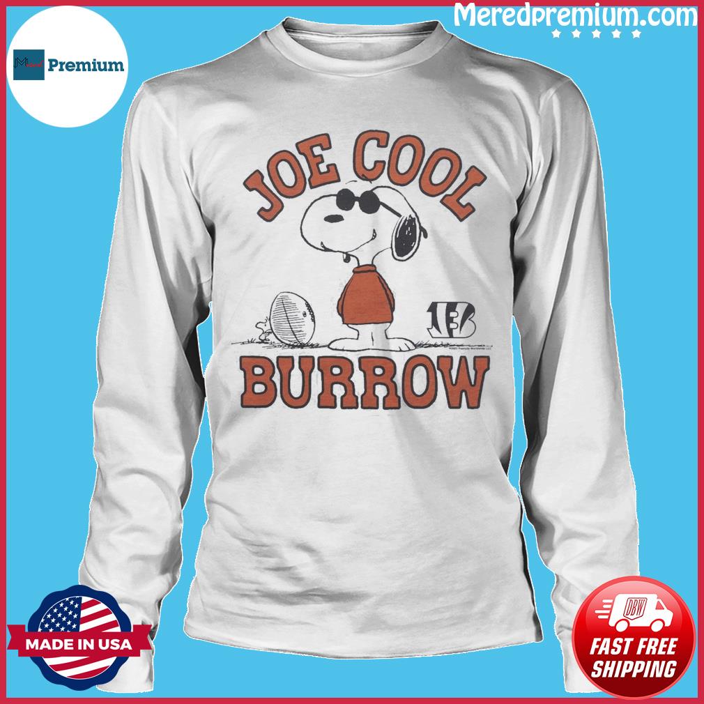 Official Peanuts X Bengals Joe Cool Burrow Snoopy Shirt, hoodie