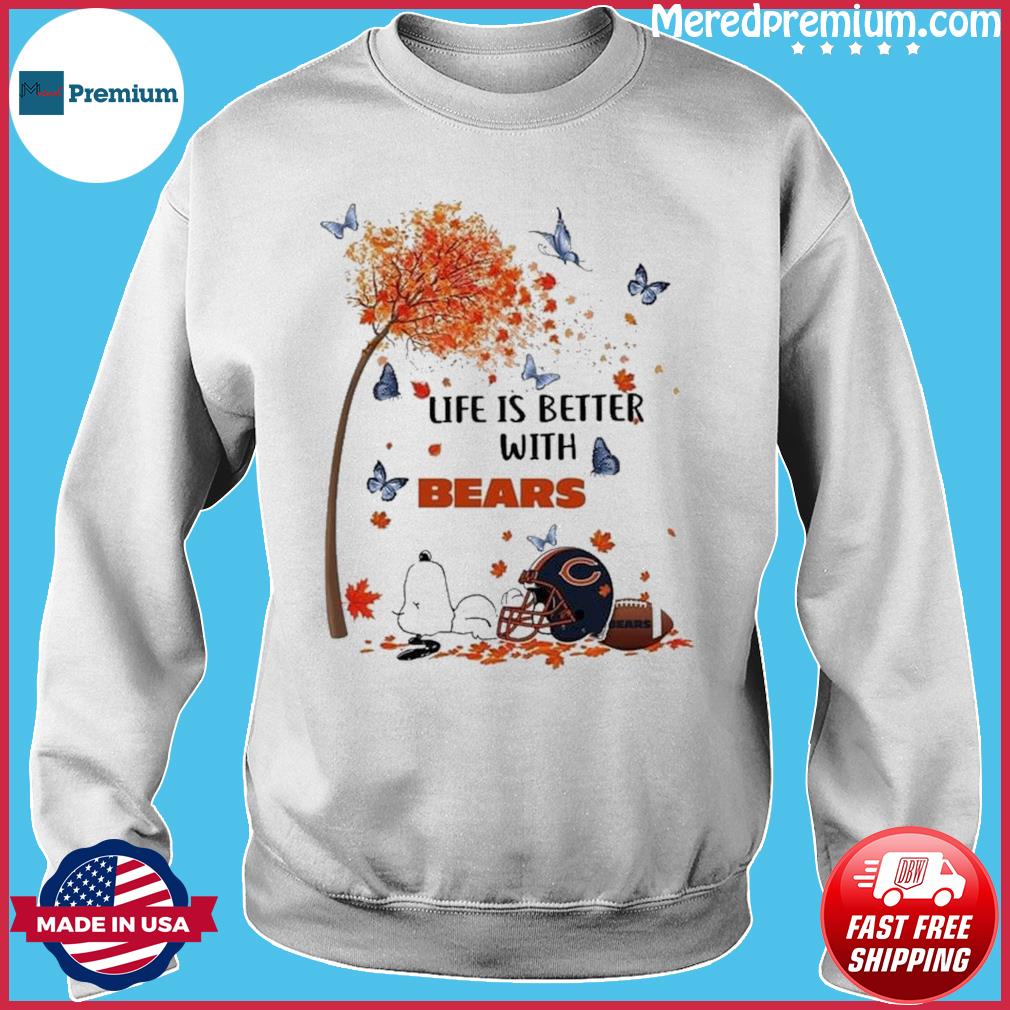 Snoopy Fall Life Is Better With Chicago Bears Shirt, hoodie, sweater, long  sleeve and tank top