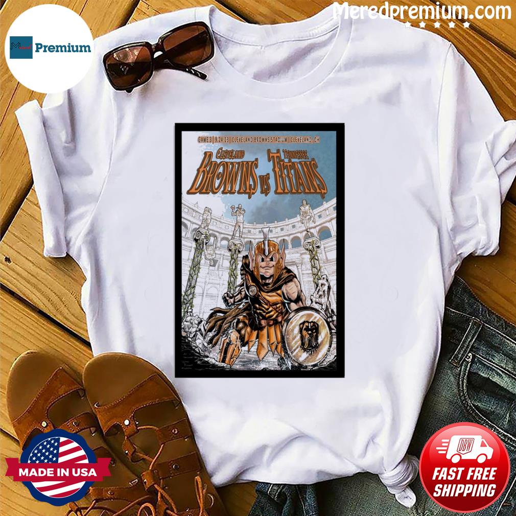 Retro Cleveland Browns Vs Tennessee Titans 2023 Poster T Shirt