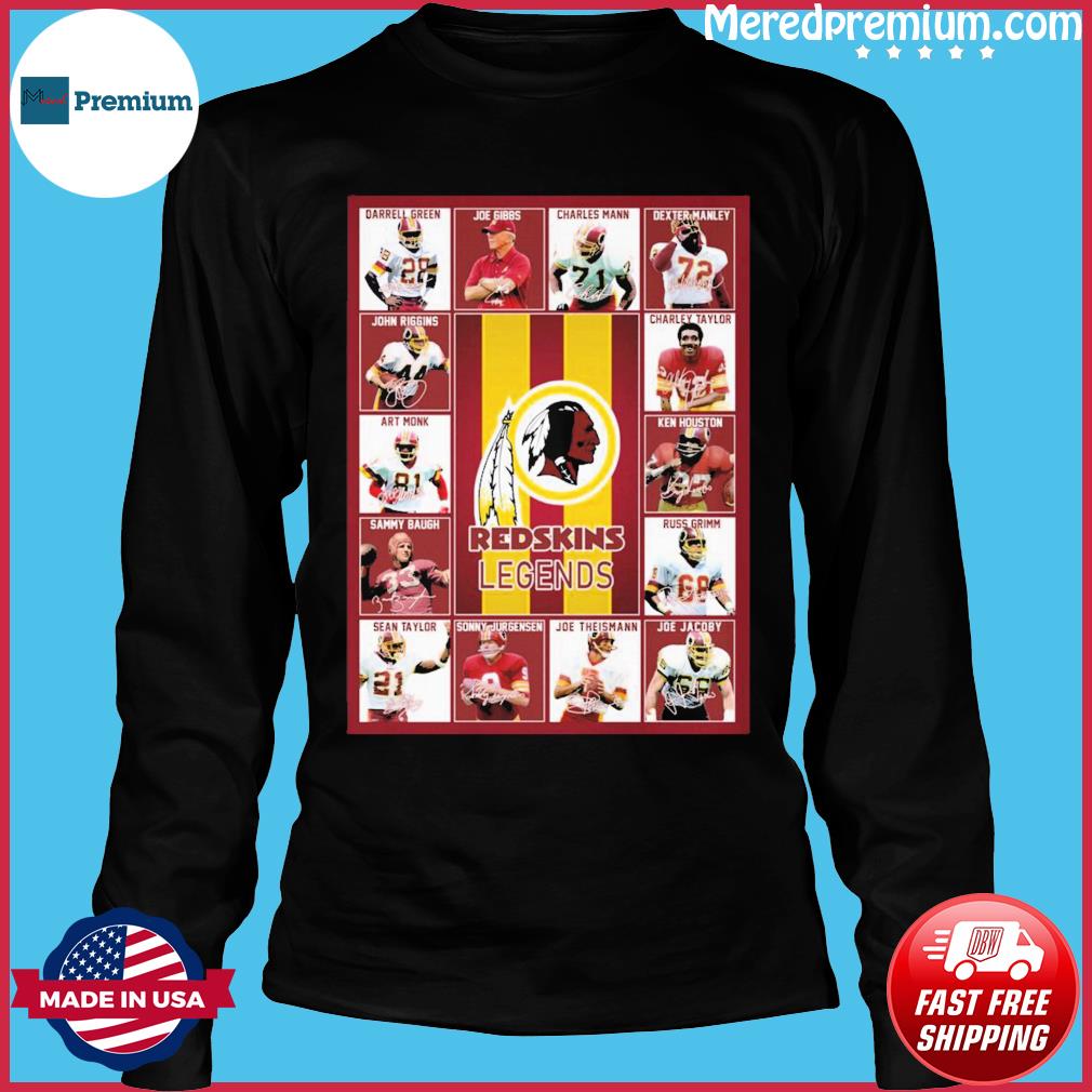 Washington Redskins Legends Signatures shirt, hoodie, sweater, longsleeve  t-shirt