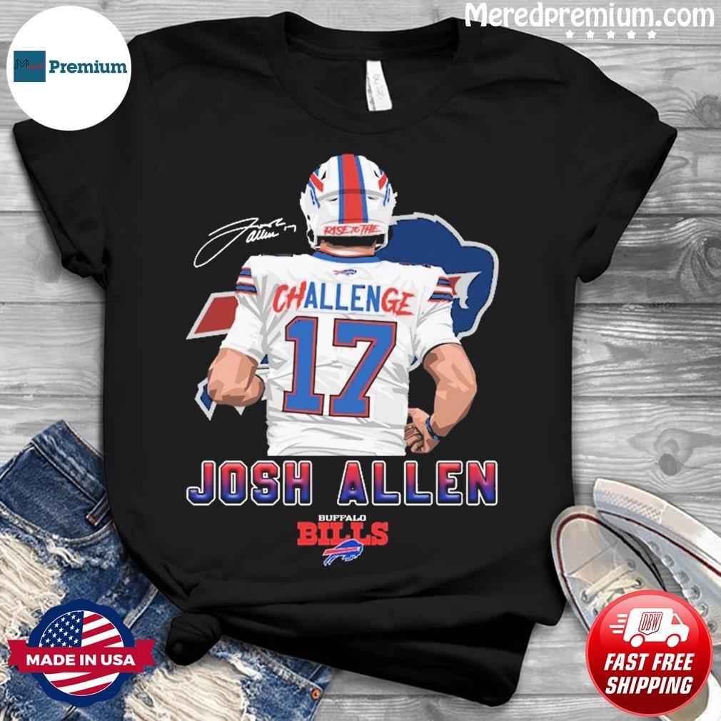 Girls Youth Josh Allen Pink Buffalo Bills Fashion Fan Gear V-Neck T-Shirt