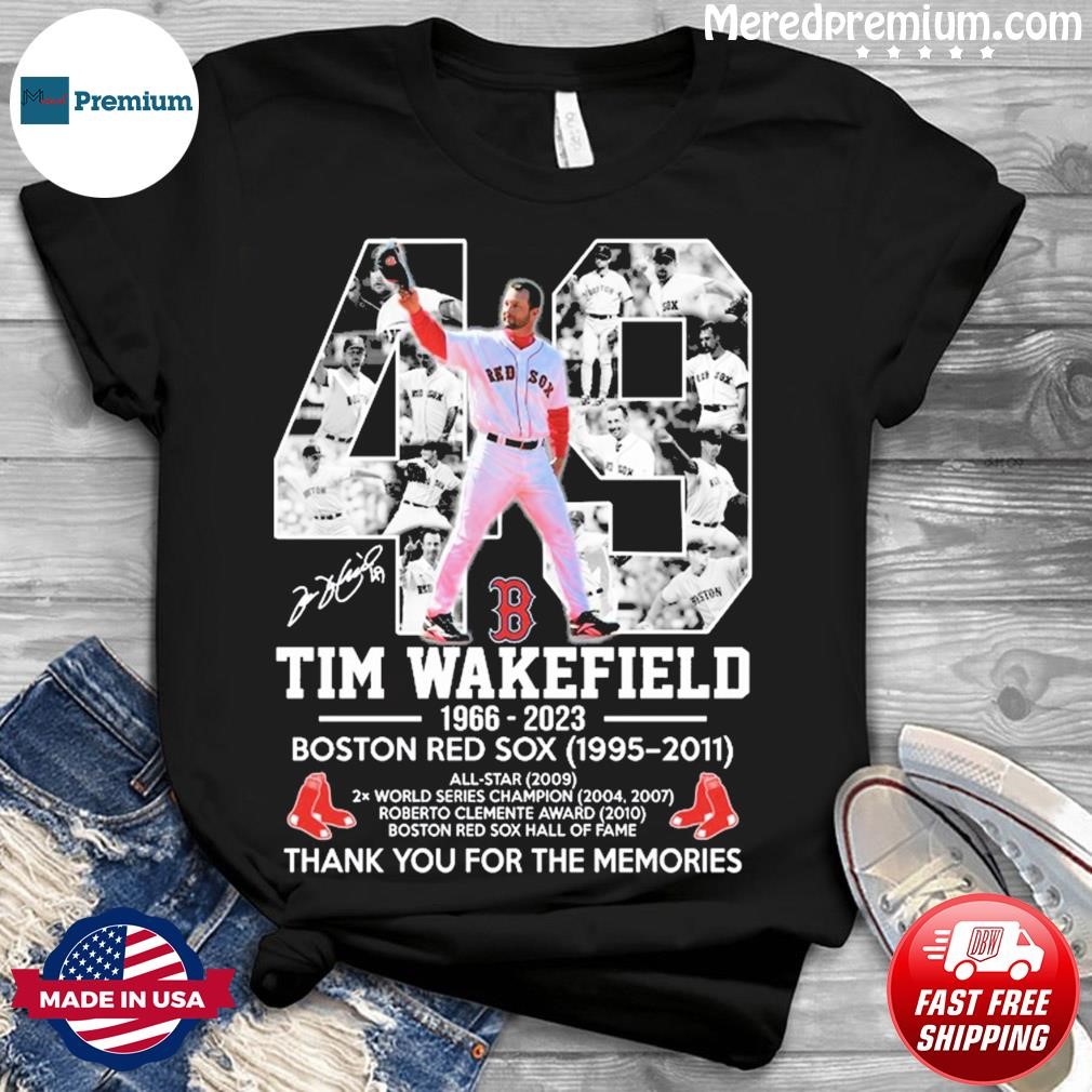 Tim Wakefield 1966 – 2023 Thank You For The Memories Signature T-Shirt,  hoodie, sweater, long sleeve and tank top