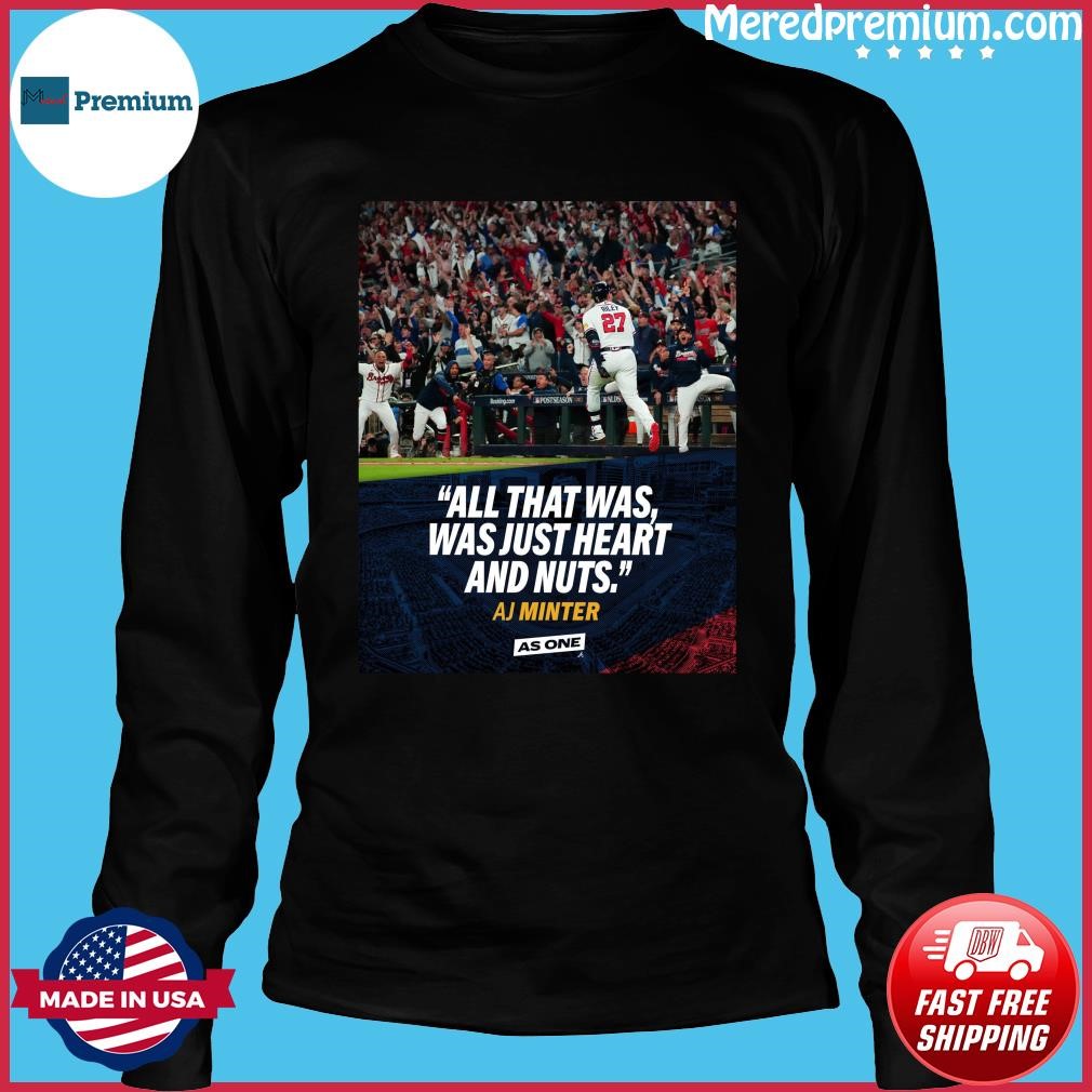 Ipeepz All That Was Was Just Heart and Nuts AJ Minter Shirt