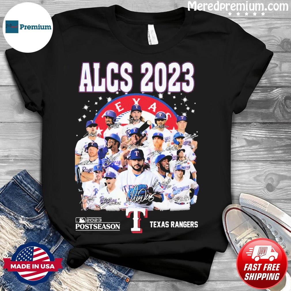 Alcs 2023 Texas Rangers Postseason Signatures Shirt