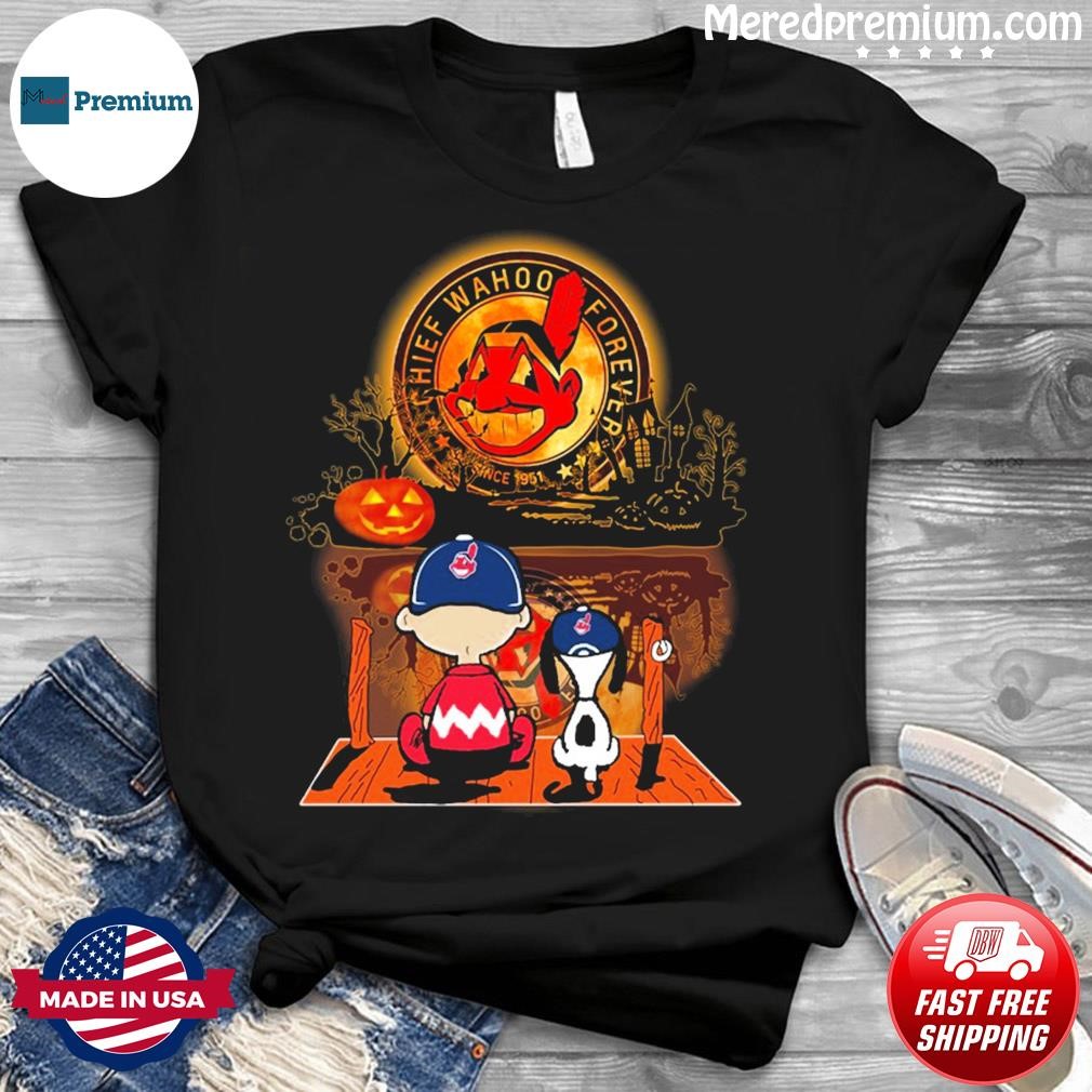 Peanuts Snoopy Halloween Cleveland Browns Indians Cavaliers And Buckeyes  Shirt - Limotees