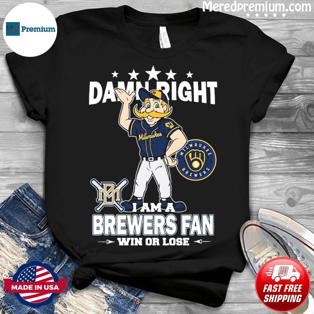 Men's Gold Milwaukee Brewers Fast-Paced T-Shirt