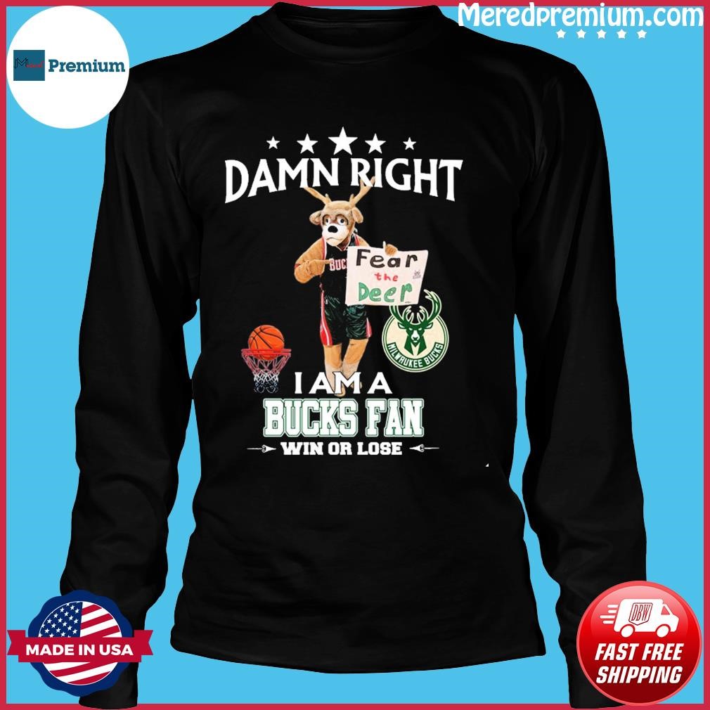 Fredbird mascot damn right I am a Cardinals fan win or lose shirt, hoodie,  sweater, longsleeve and V-neck T-shirt