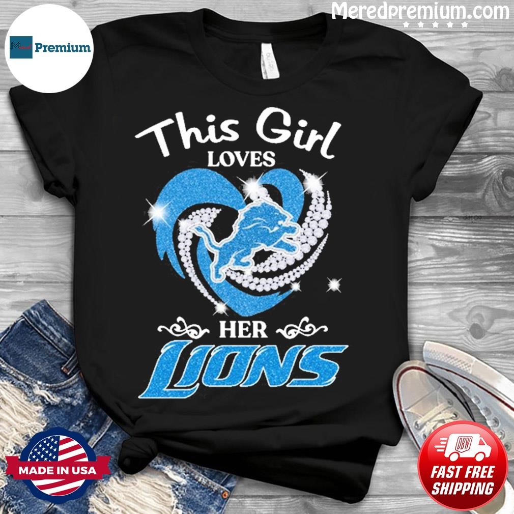 Girls Toddler Blue Detroit Lions All Hearts Jersey Long Sleeve Dress