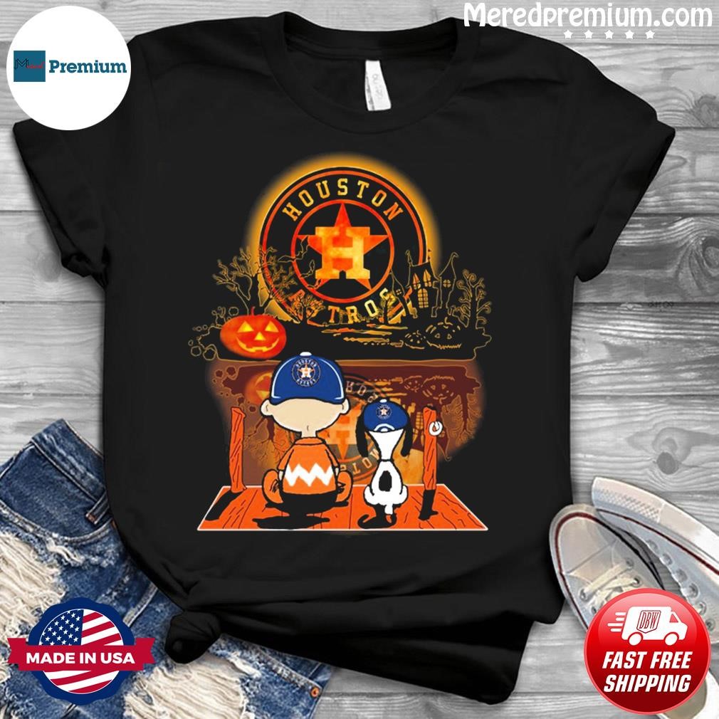 Charlie Brown And Snoopy Playing Baseball Houston Astros Mlb 2023 T-shirt,Sweater,  Hoodie, And Long Sleeved, Ladies, Tank Top