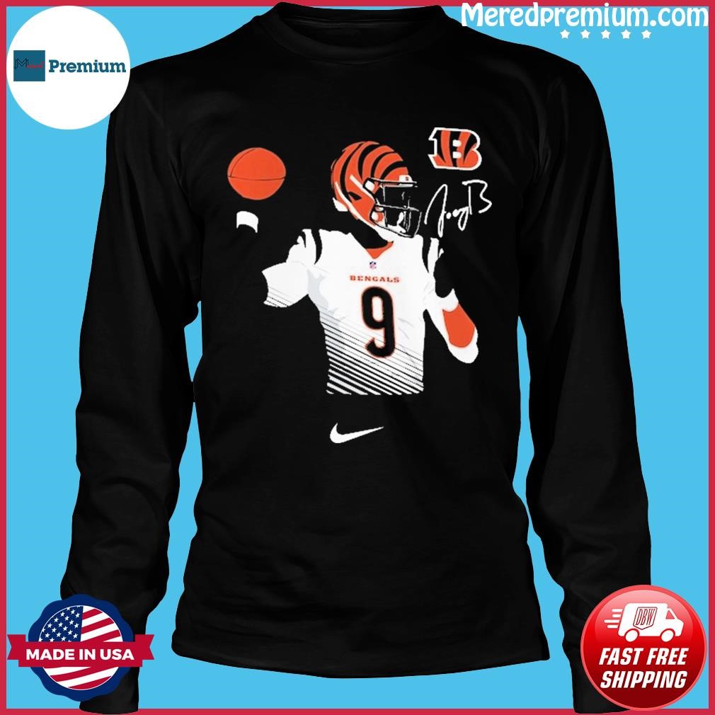 Joe Burrow 9 Cincinnati Bengals Nike logo Shirt, hoodie, sweater, long  sleeve and tank top