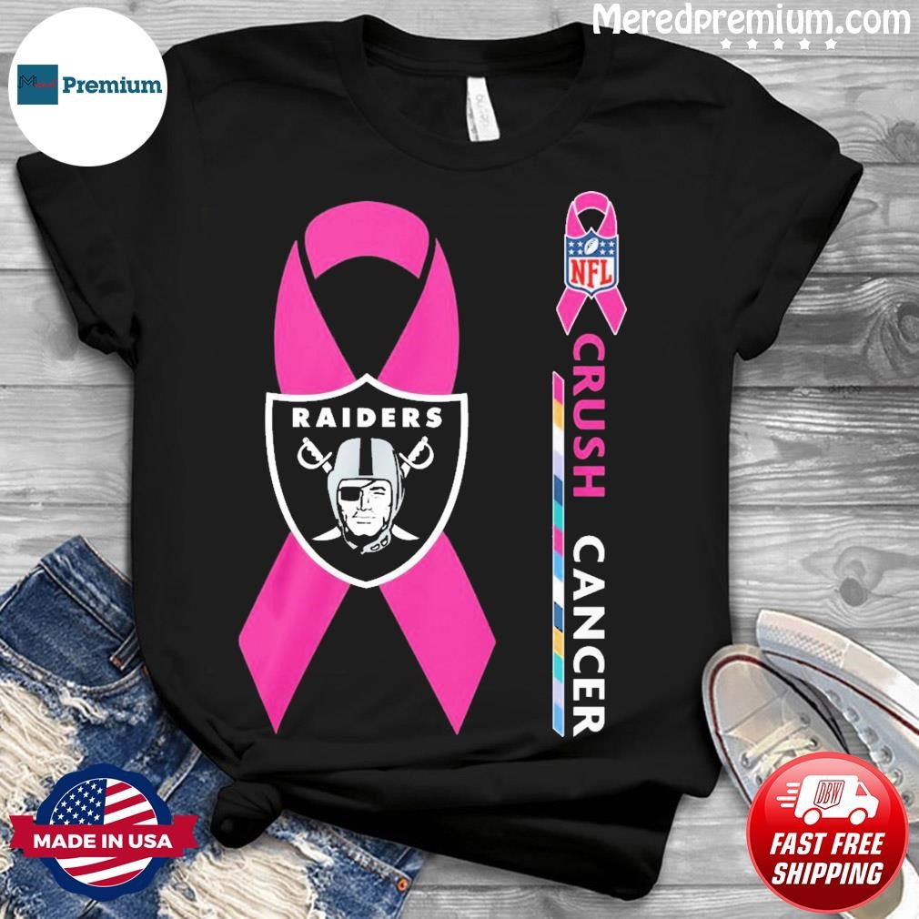 las Vegas Raiders NFL Crush Cancer Shirt - Bring Your Ideas