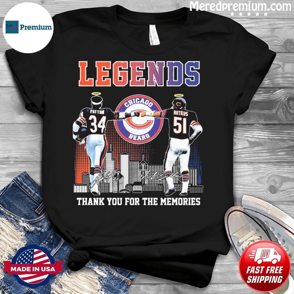 Dick Butkus Chicago Bears Men's Legend Olive Salute to Service T-Shirt