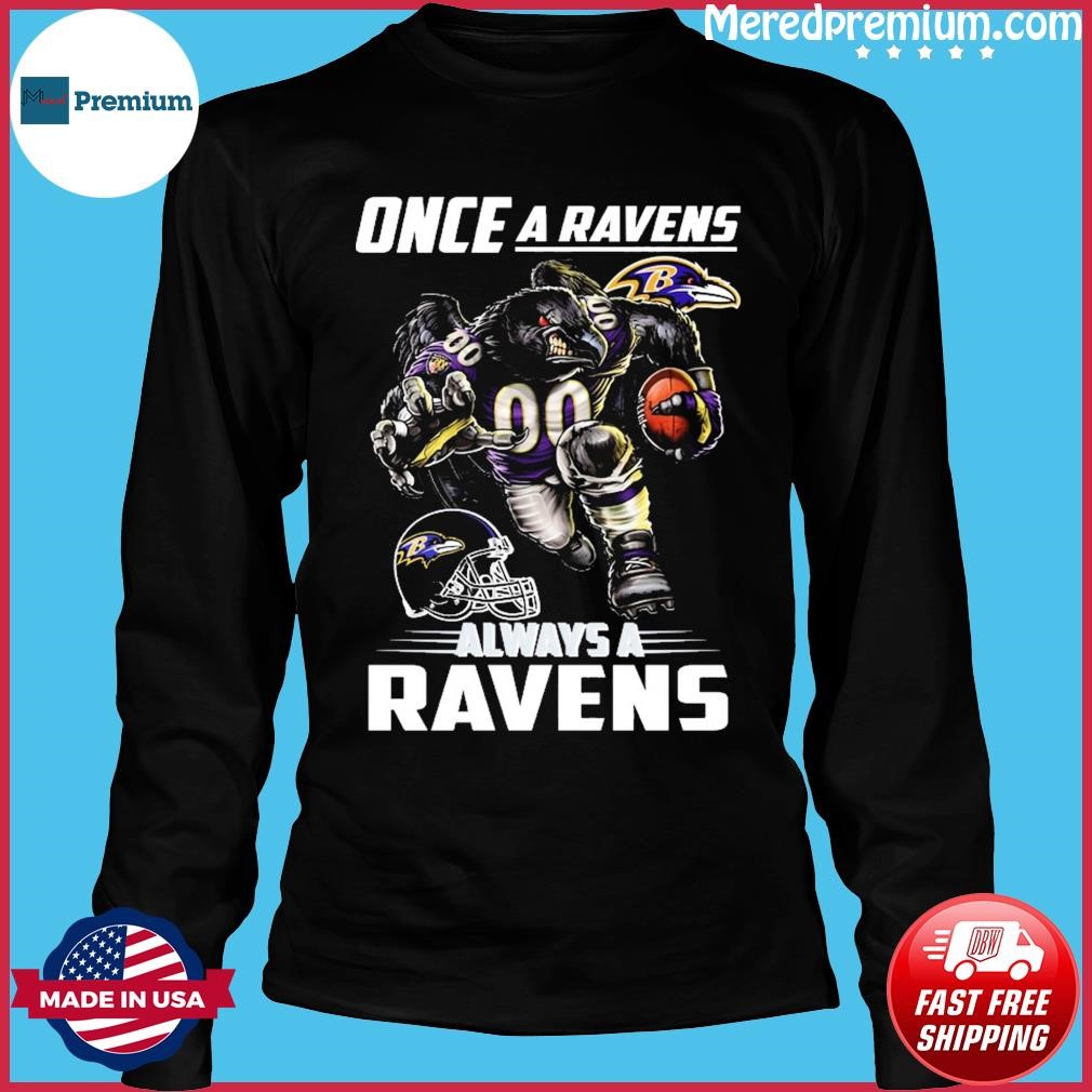 Nfl Baltimore Ravens Boys' Black/gray Long Sleeve Hooded Sweatshirt - L :  Target