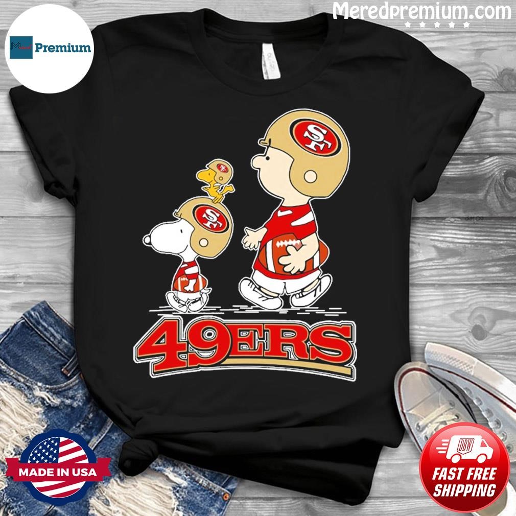 San Francisco 49ers Snoopy and Charlie Brown Peanuts shirt, hoodie