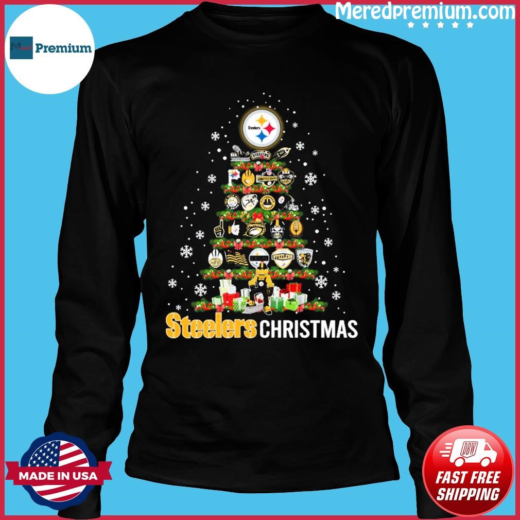 Pittsburgh Steelers tree halloween shirt, hoodie, sweater, long sleeve and  tank top