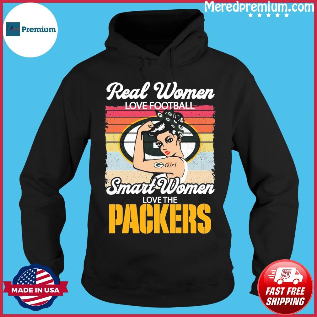 Funny Real Women Love Football Smart Women Love The Green Bay Packers  Signatures Shirt, hoodie, sweater, long sleeve and tank top