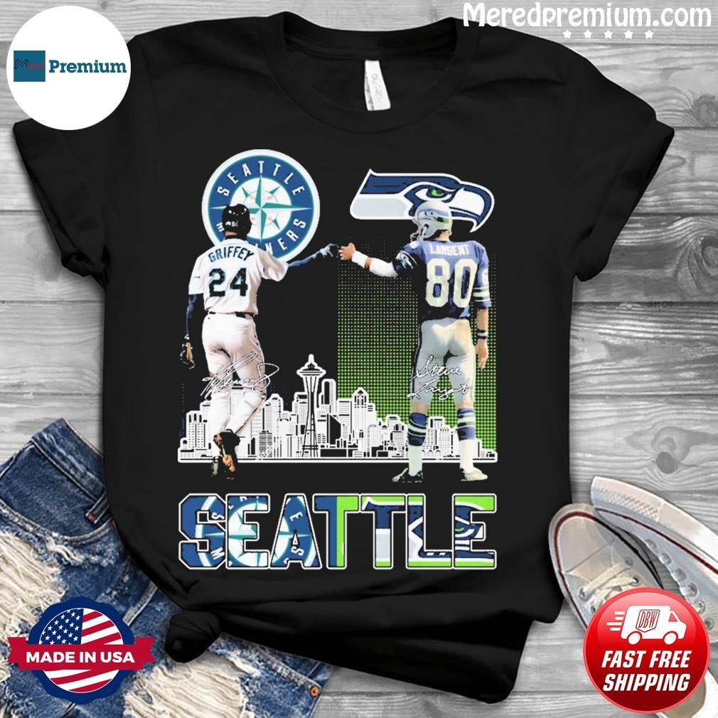 Seatle Mariners Griffey And Seahawks Largent City Champion Signature 2023  Shirt - Shibtee Clothing