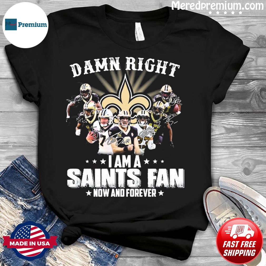 Damn Right New Orleans Saints NFL Logo Shirt - Teespix - Store