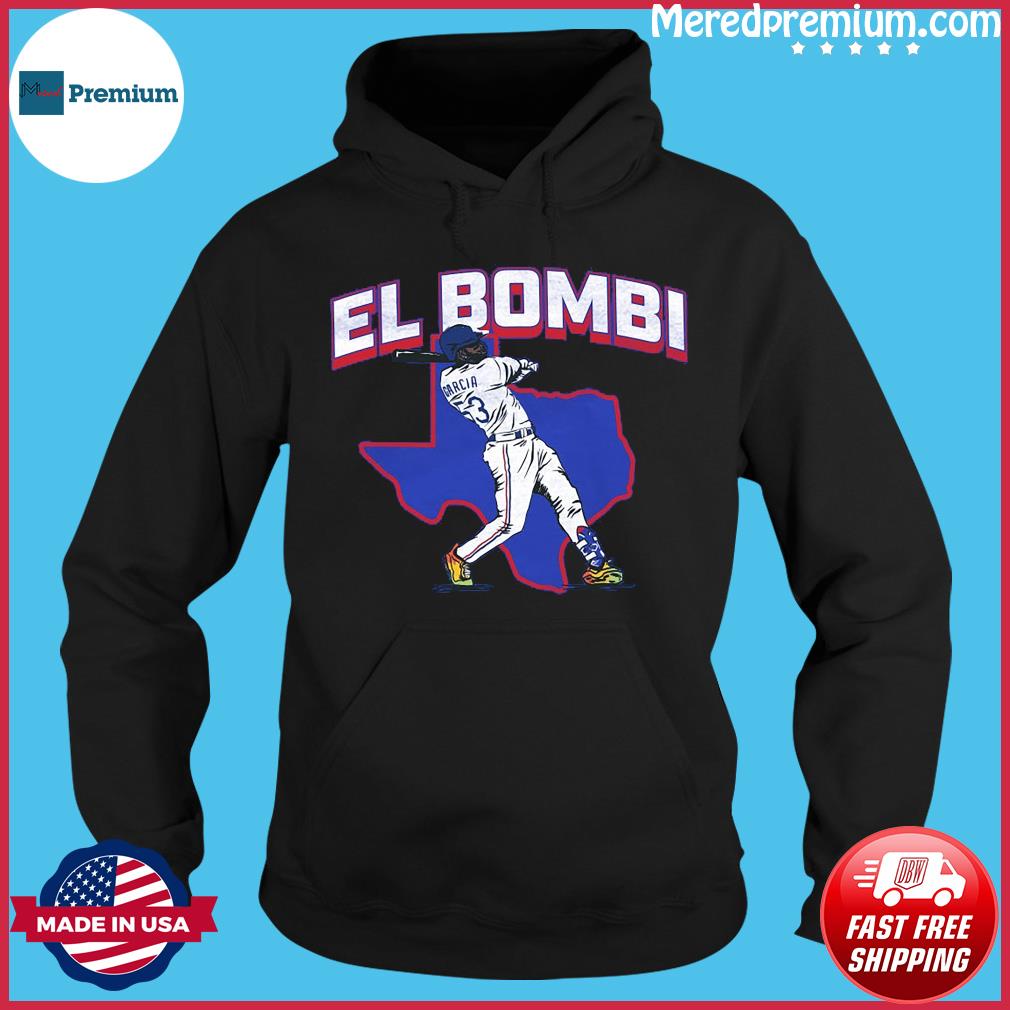 Official el Bombi Adolis García Texas Rangers T Shirt - Limotees