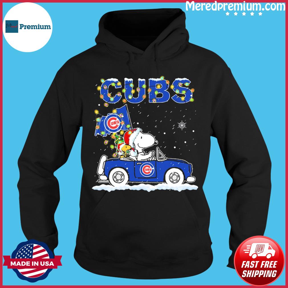 Peanuts Santa Snoopy And Woodstock Chicago Cubs On Car Christmas