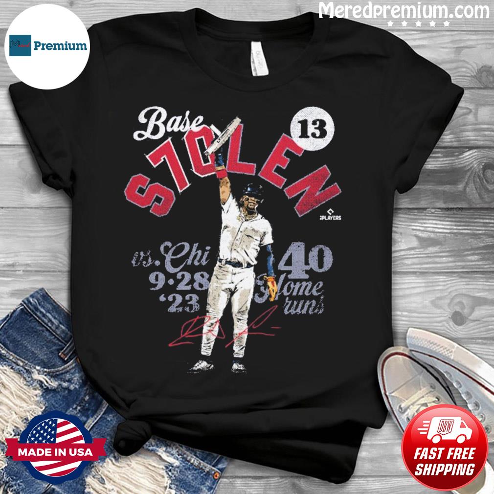 Official ronald Acuna Jr 40 Home Runs Atlanta Braves Poster shirt, hoodie,  sweater, long sleeve and tank top