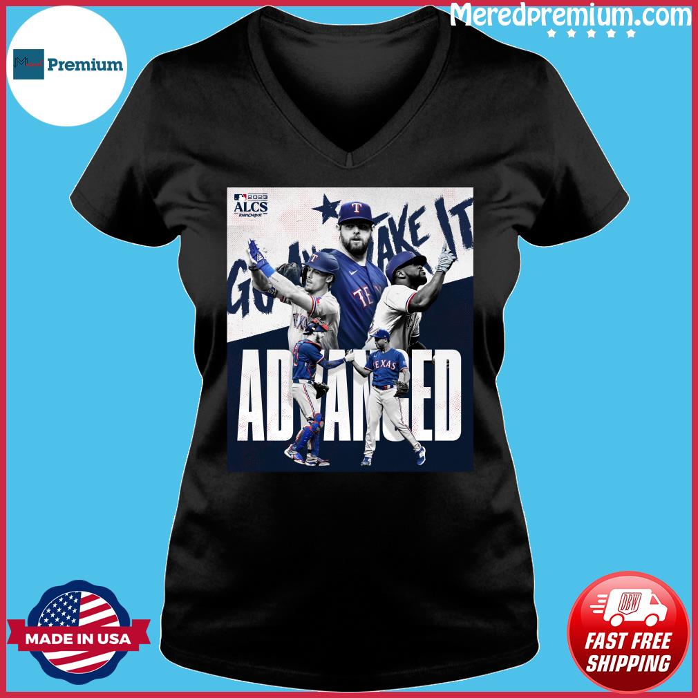 2023 alcs Texas rangers go and take it shirt - MobiApparel