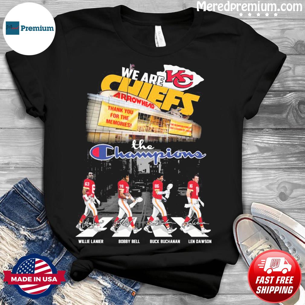 Original The Kansas City Chiefs Football Abbey Road Signatures shirt -  ColorfulTeesOutlet