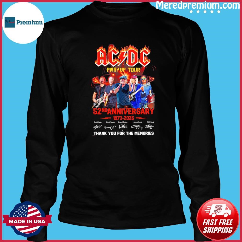 Pwr-up Tour AC DC Band 52nd Anniversary 1973-2025 Thank You For The ...