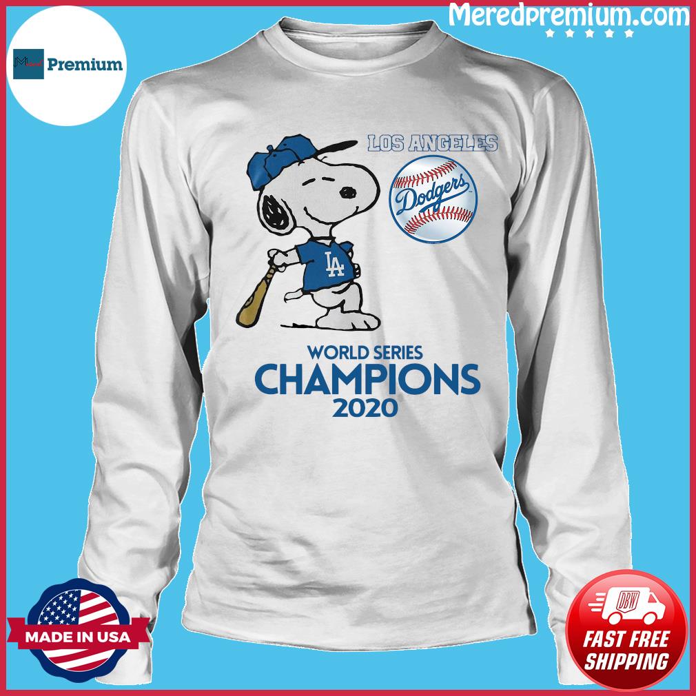 Snoopy Los Angeles Dodgers world series Champions 2020 shirt, hoodie,  sweater and long sleeve