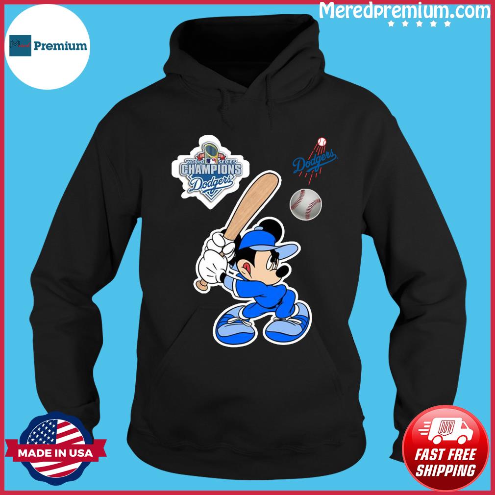 Mickey Mouse playing Baseball World series Champion Dodgers T-Shirt,  hoodie, sweater, long sleeve and tank top