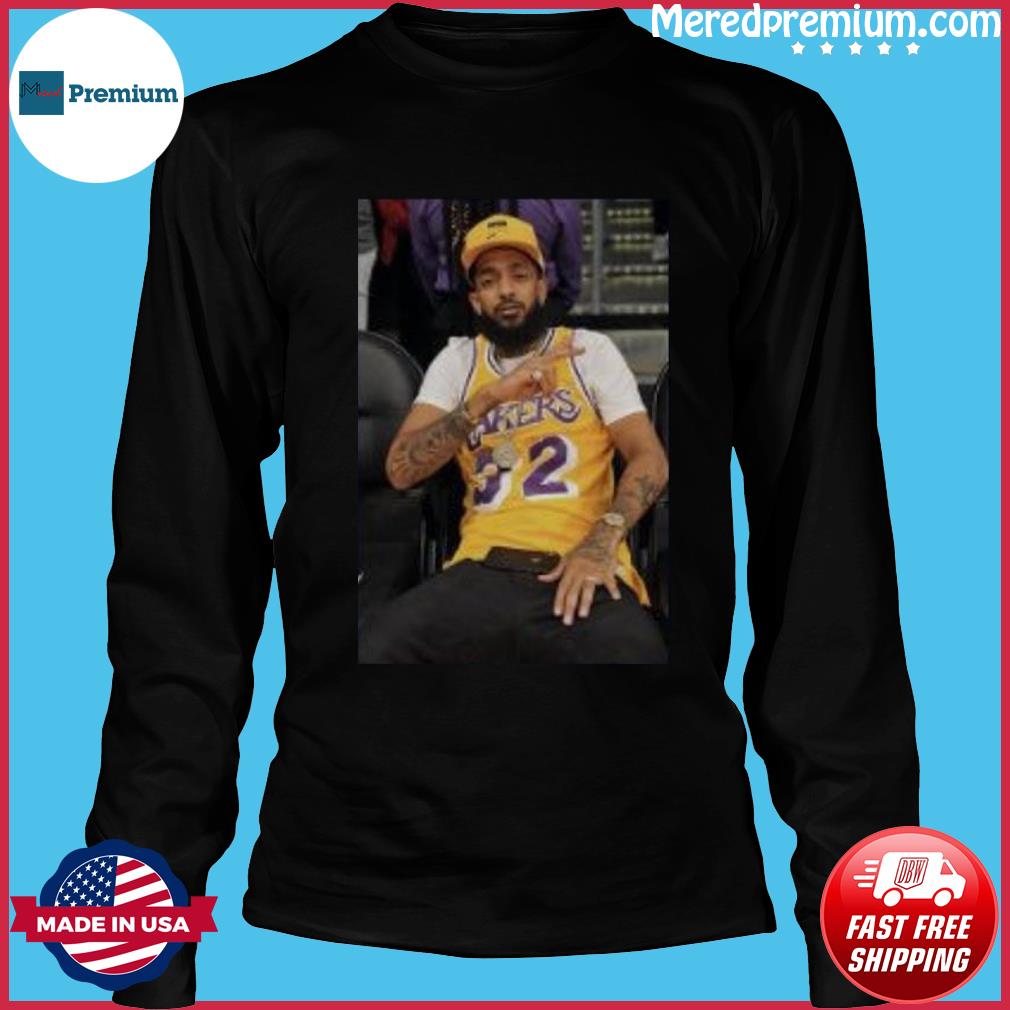 nipsey in lakers jersey