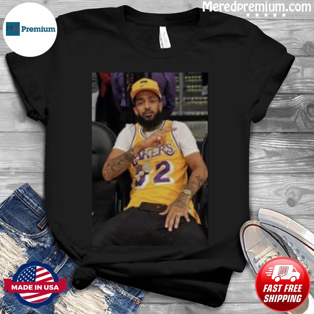 nipsey in lakers jersey