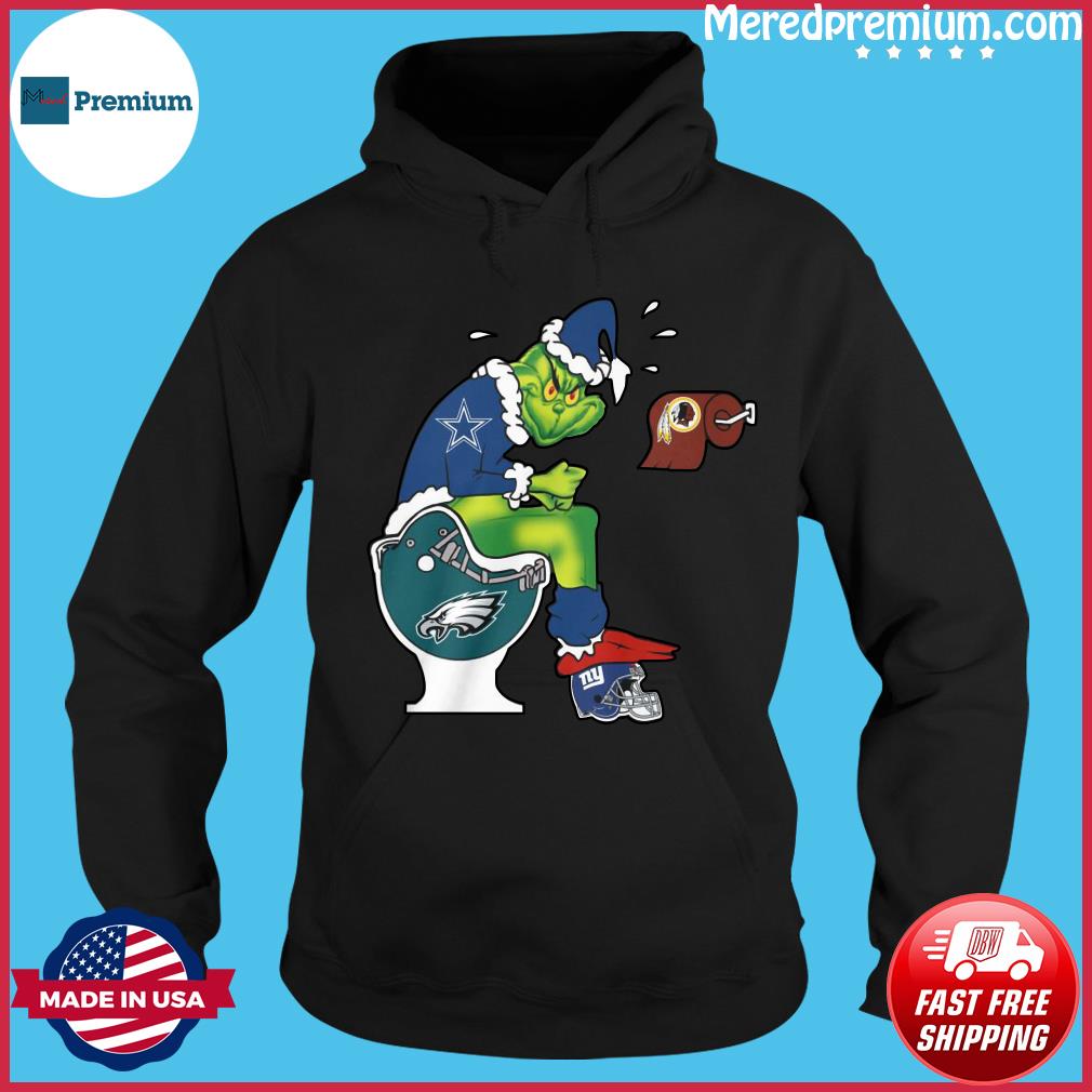 Merry Grinchmas Philadelphia Eagles Grinch and Dallas Cowboys toilet paper  sweater, hoodie, sweater, long sleeve and tank top