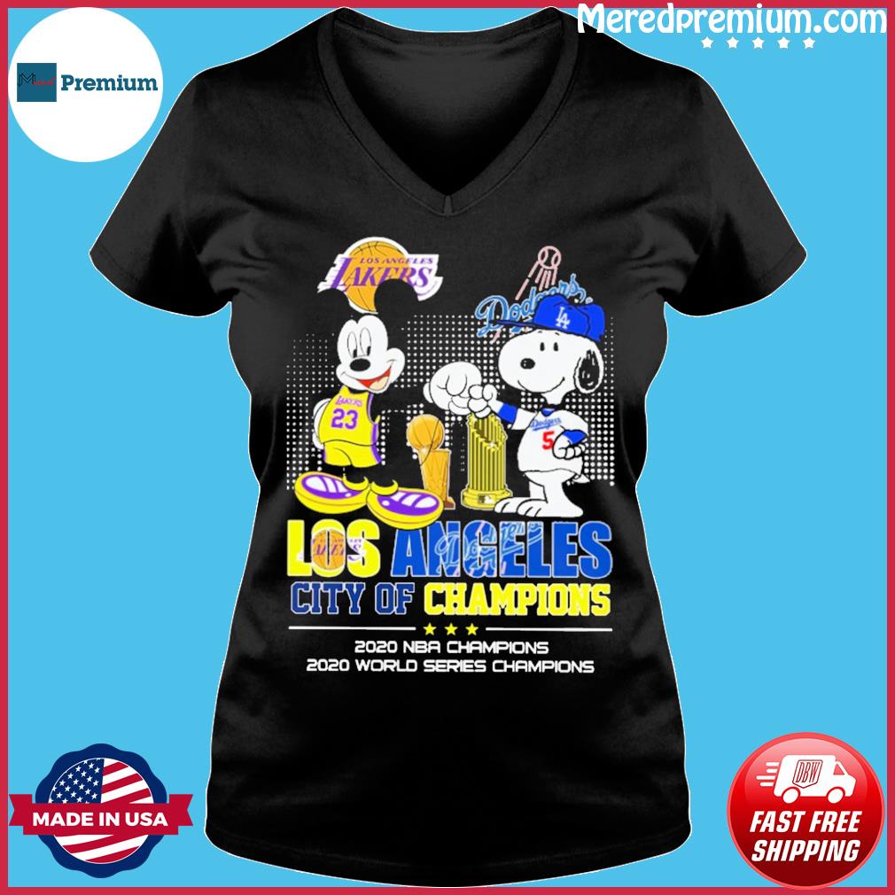 Dodgers Christmas Sweater Snoopy Mickey Lakers City Of Champions