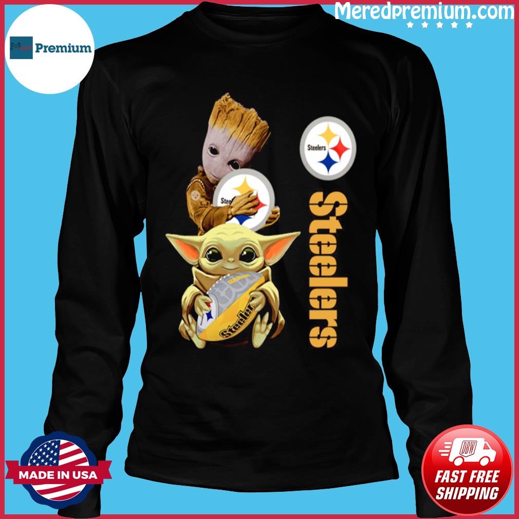 Baby Groot Hug Pittsburgh Steelers Football T-shirt,Sweater, Hoodie, And  Long Sleeved, Ladies, Tank Top