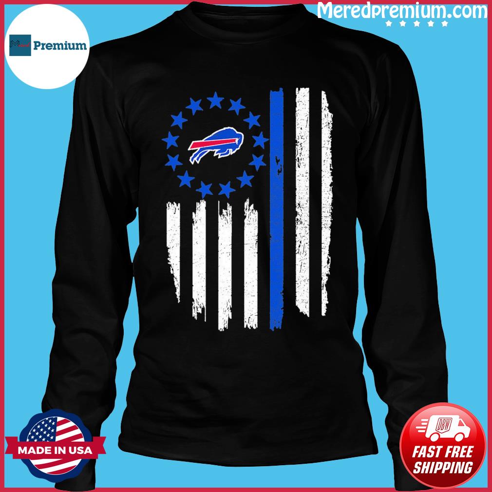 Buffalo Bills B  Ross Flag T-Shirt - TeeNavi