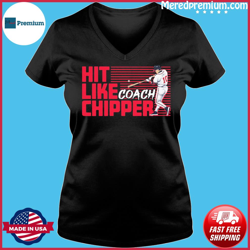  Officially Licensed Chipper Jones - Hit Like Coach Chipper T- Shirt : Sports & Outdoors