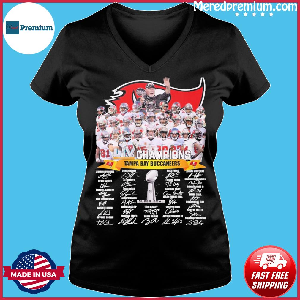 Get Super Bowl Champions Nfl Tampa Bay Buccaneers Signatures Shirt